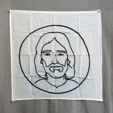 Gospel Silk Jesus B & W (18 inch)